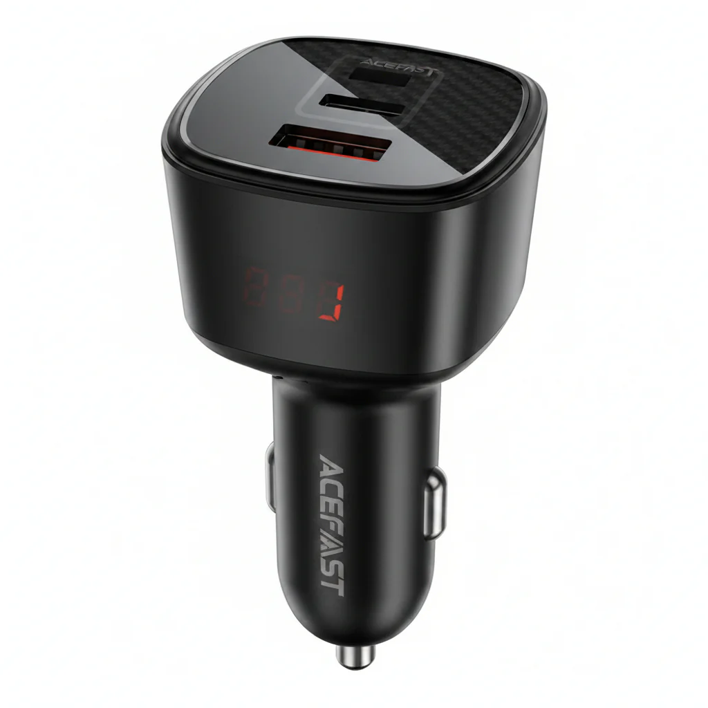 ACEFAST CAR CHARGER B18 200W (2× USB-C + USB-A)
