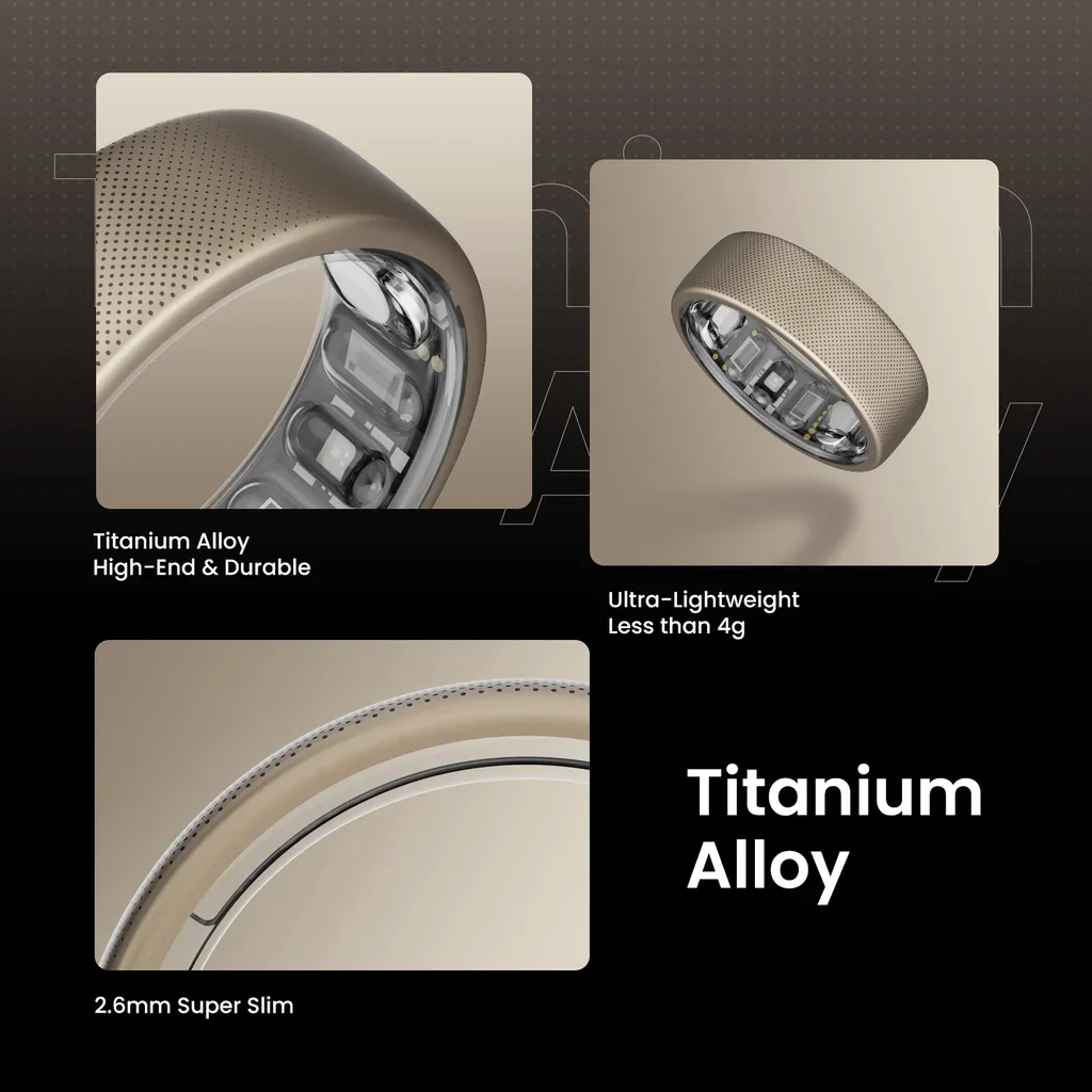 Amazfit Helio Ring Titanium Size 12 - Image 4
