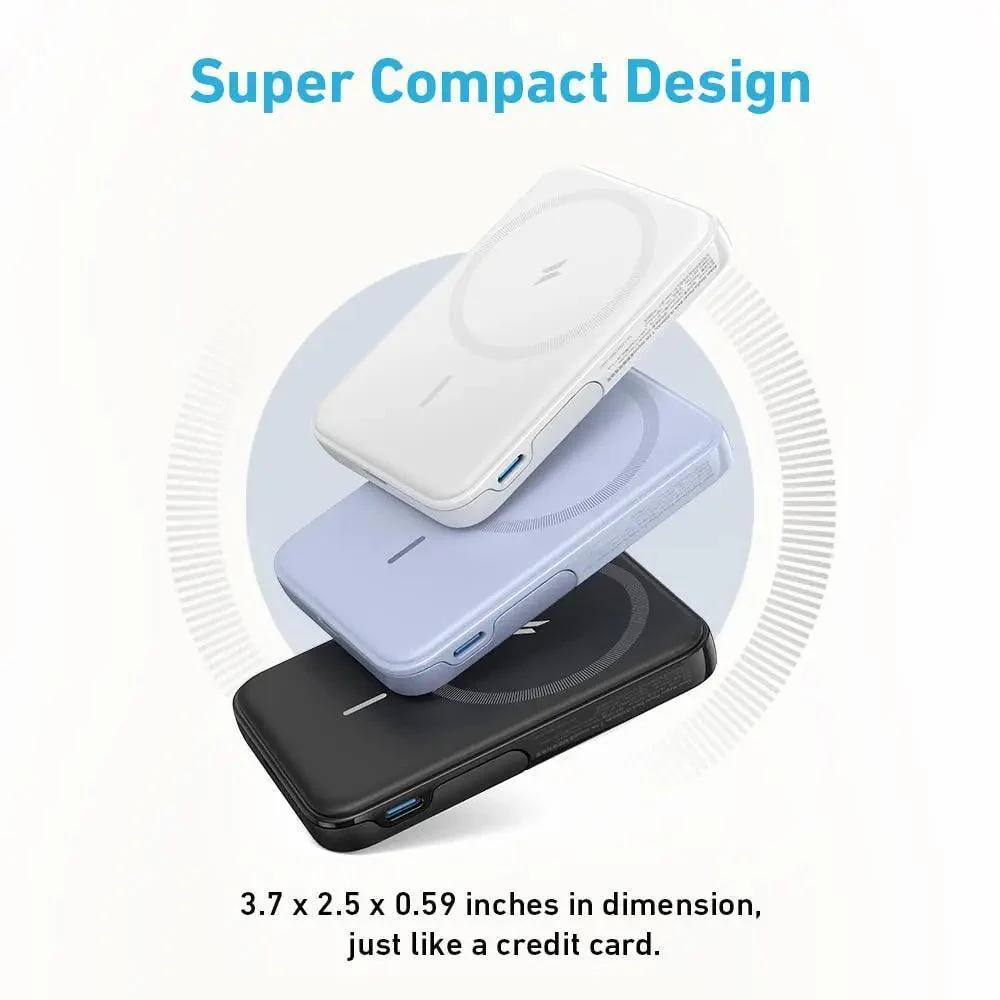Anker 322 MagGo power bank magnetic and slim with foldable stand - Image 2