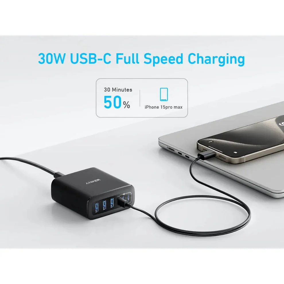 Anker (6 ports, 112w) Multi Device Fast charging A2154K11 - Image 4