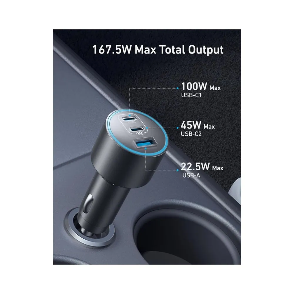 Anker Nano Car Charger (167.5w,3 ports) - Image 2