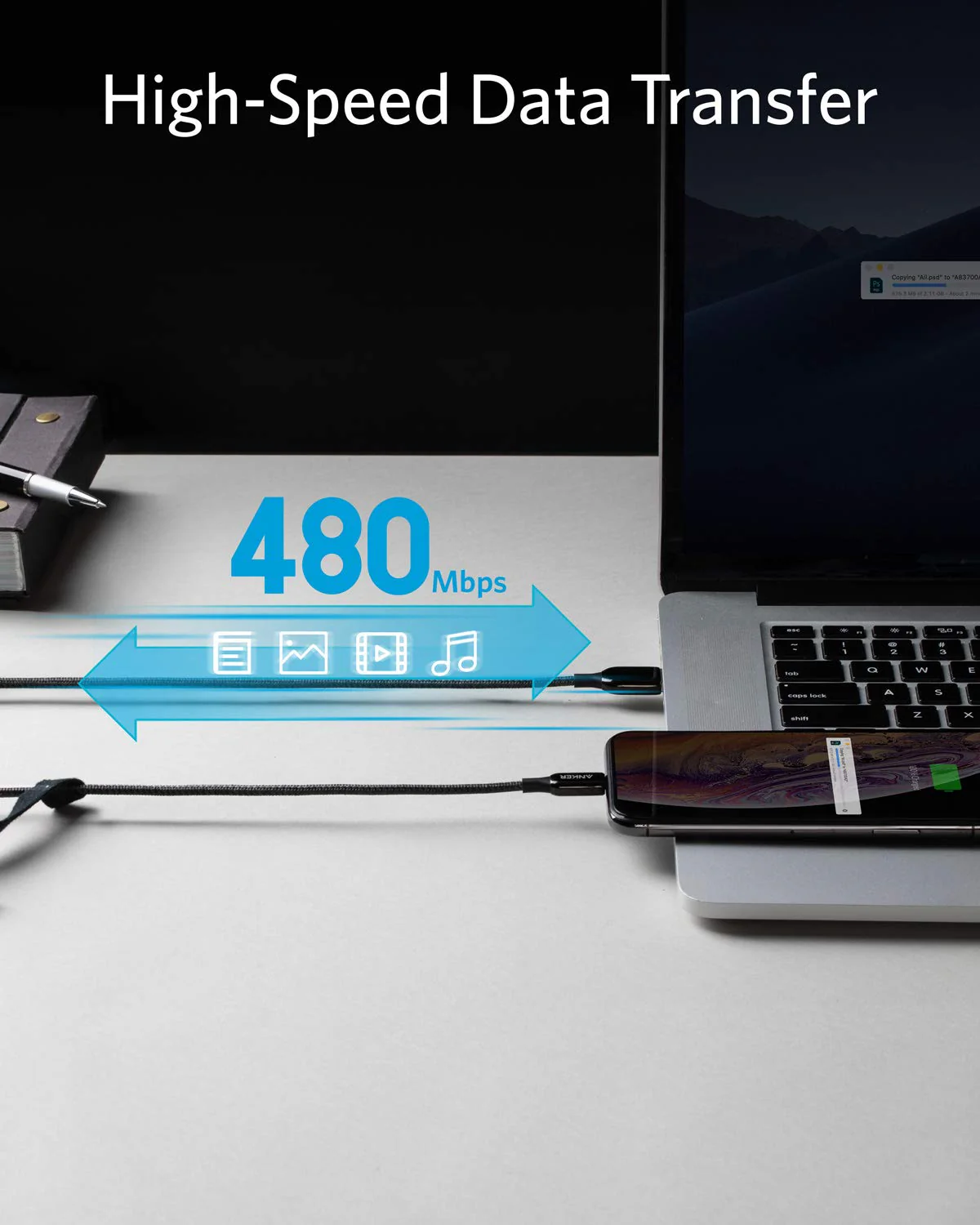 ANKER POWERLINE III CABLE USB -A to LIGHTNING CONNECTOR - Image 3