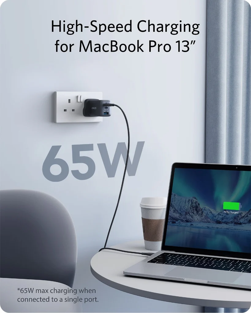 Anker Powerport III 65w 3 in 1 charger - Image 2