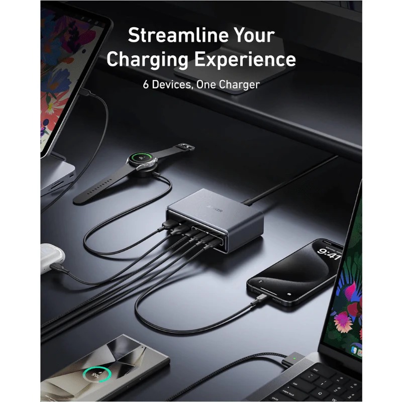 Anker prime charger (200w,6 ports,gan) - Image 3
