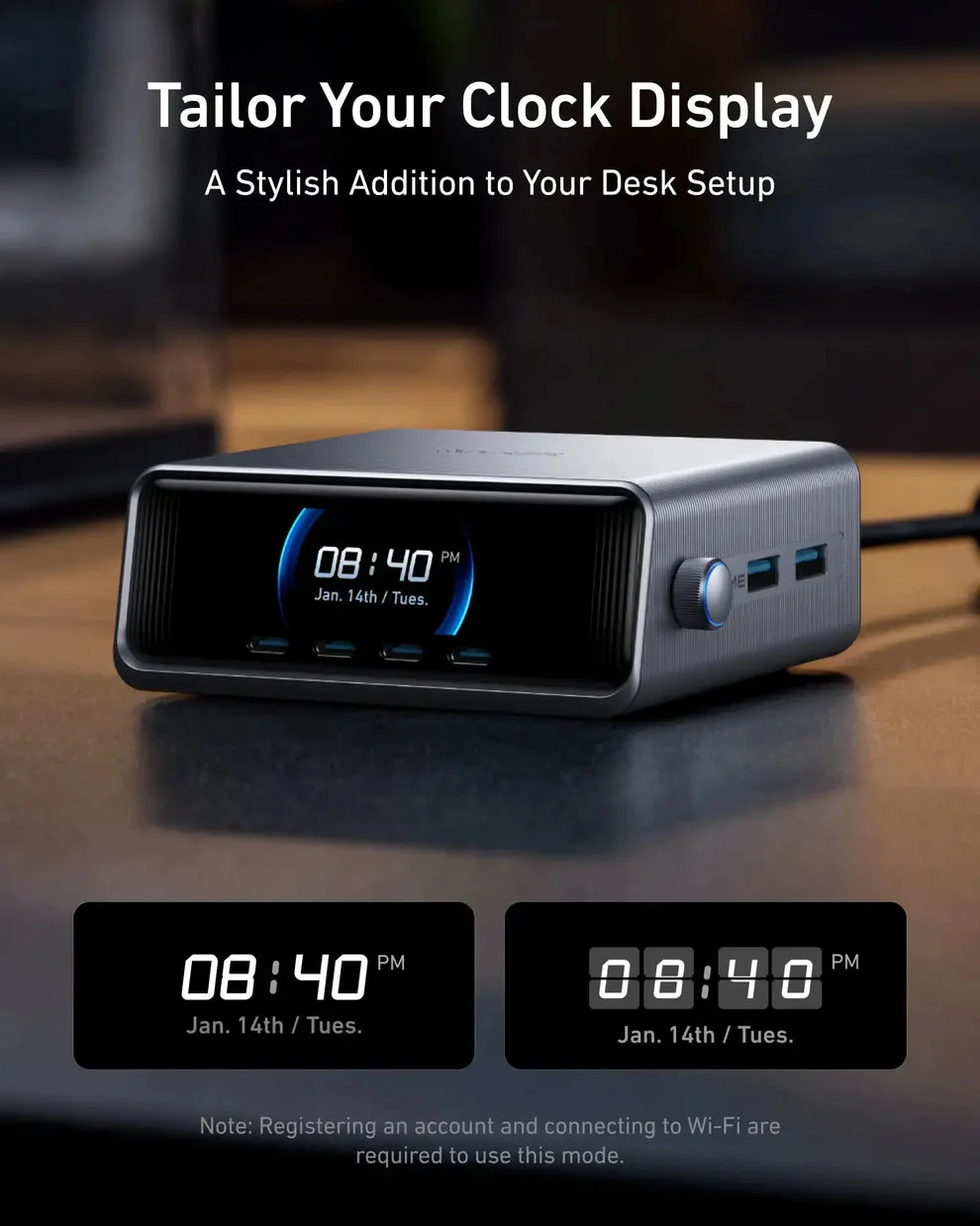 Anker Prime Charger( 250w, 6 ports ,gan prime /4 usb-c ,2 usb-a) Smart power control A2345241ASH - Image 6