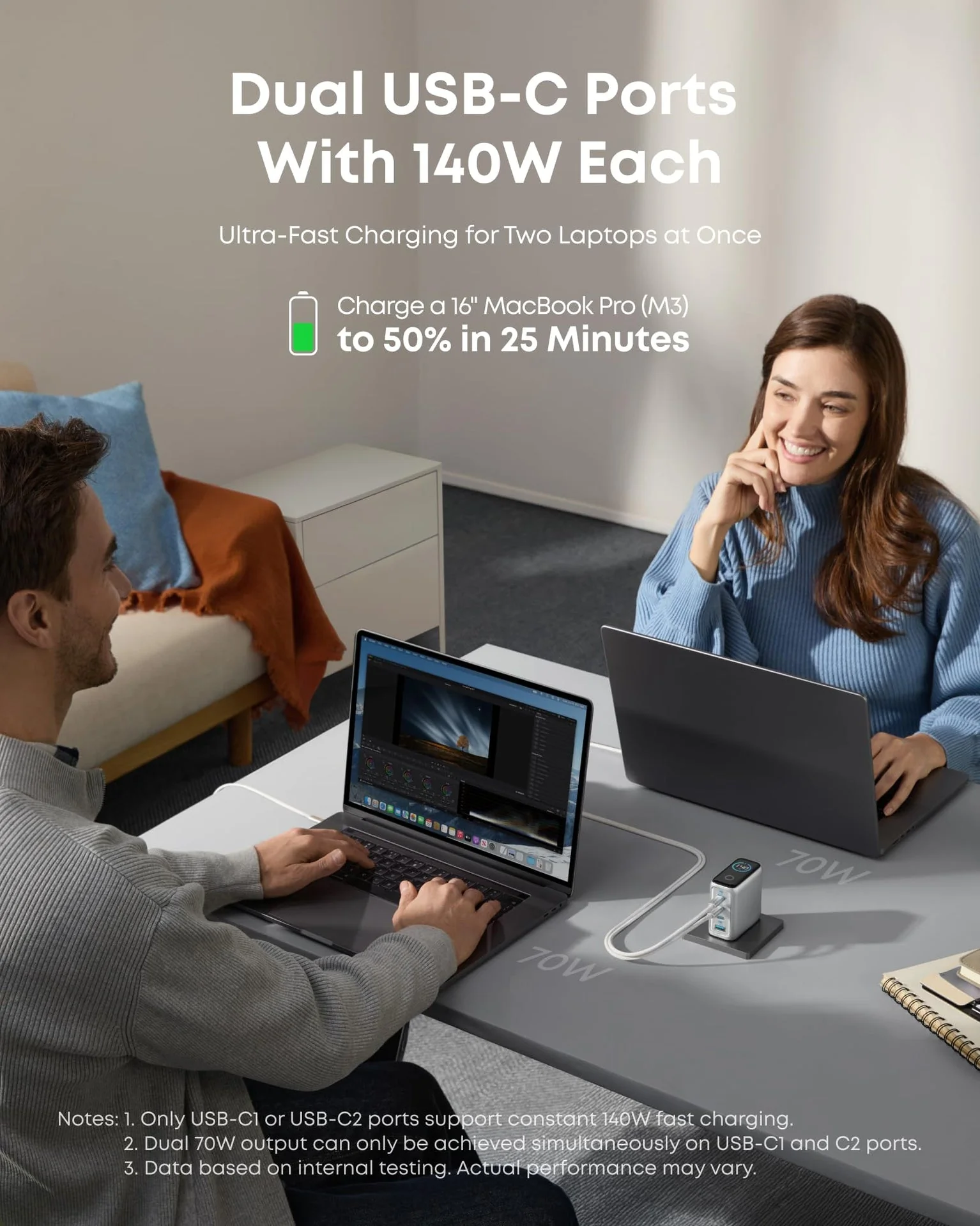 Anker zolo usb-c charger with usb-c cable and smart display - Image 11