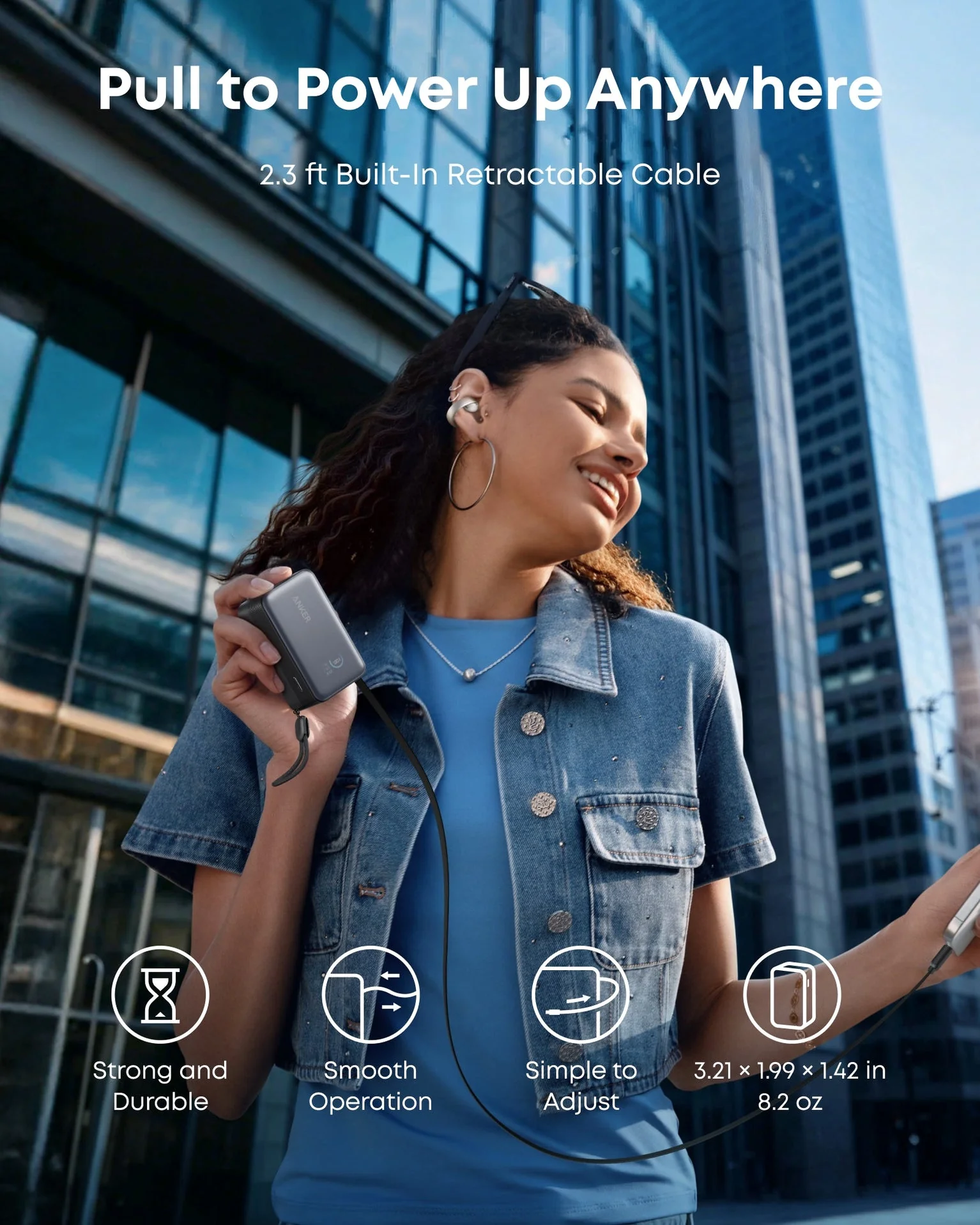 Anker zolo usb-c charger with usb-c cable and smart display - Image 8
