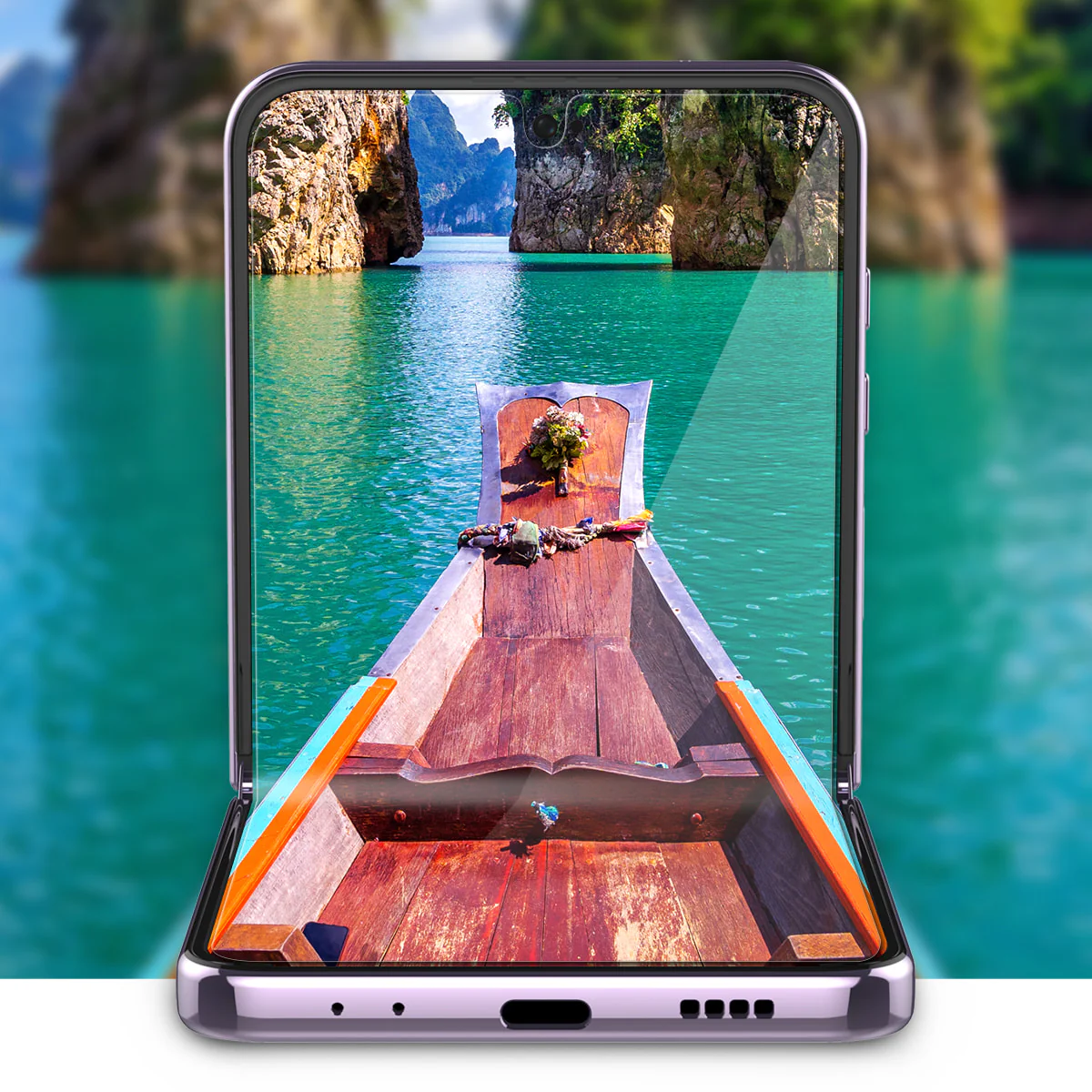 ARAREE PURE DIAMOND SCREEN PROTECTOR GALAXY Z FLIP 4 5G - Image 3