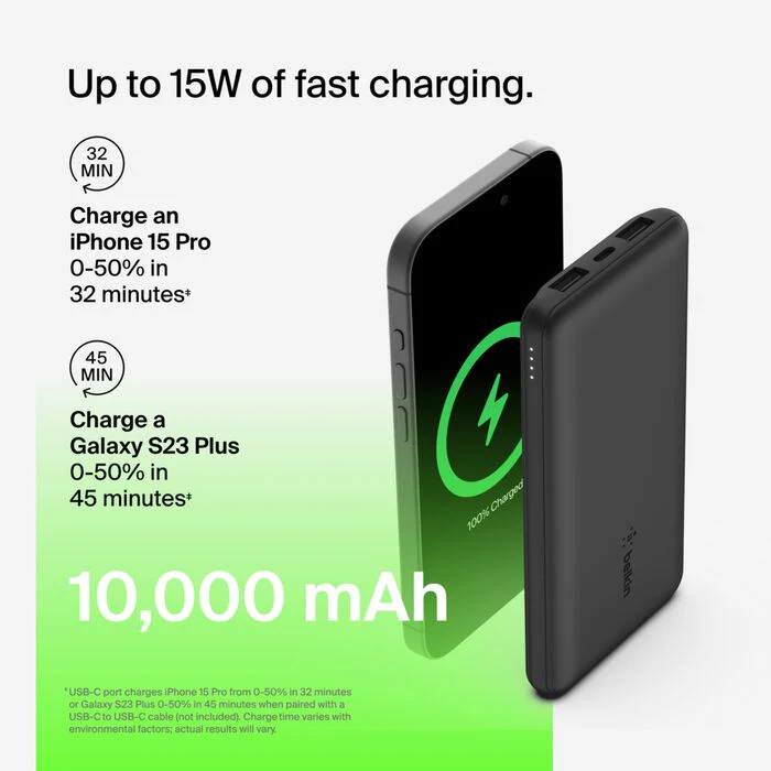 Belkin boostcharge power bank 10k 15w - Image 3