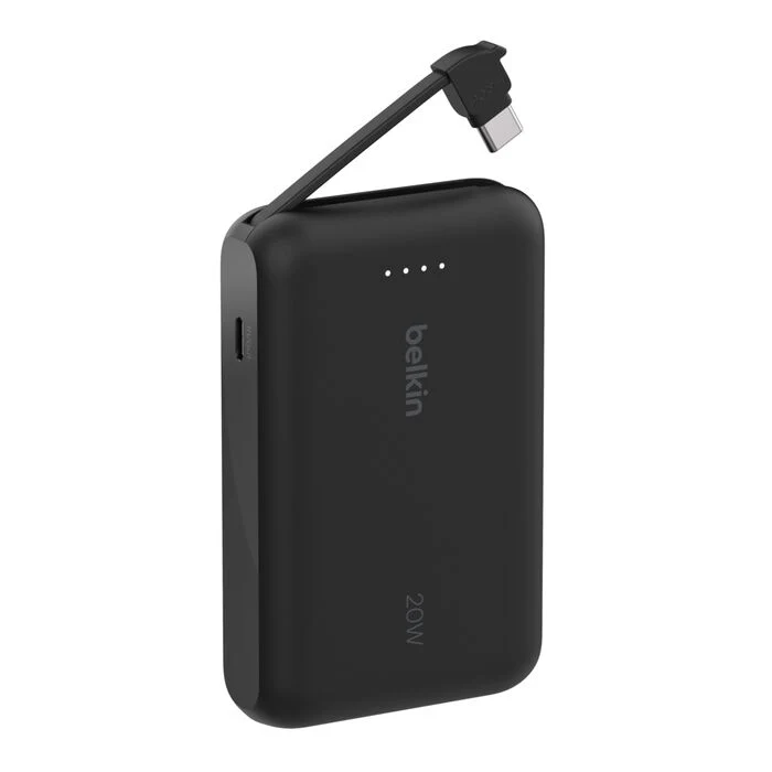 Belkin boostcharge power bank 10k 20w with integrated usb-c cable - Image 2