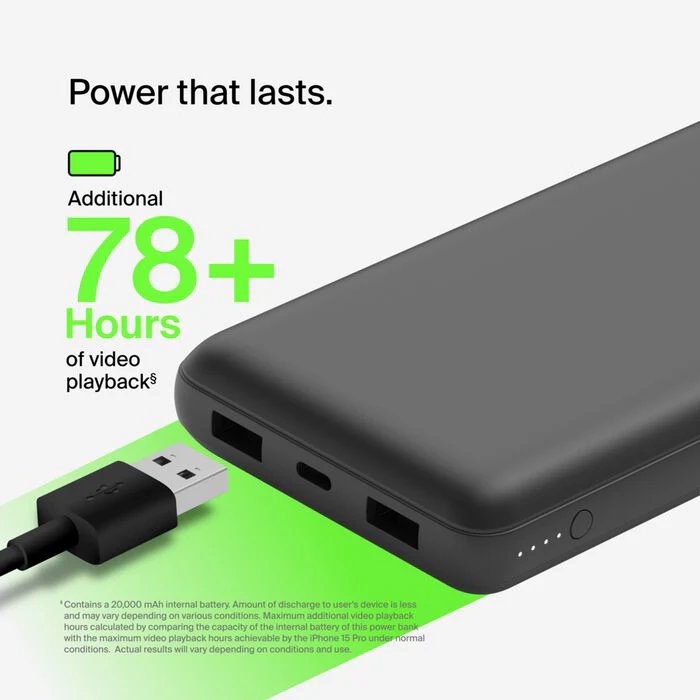 Belkin boostcharge pro power bank 20k 15w - Image 3