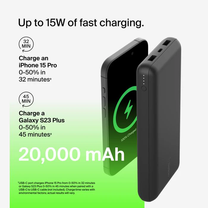 Belkin boostcharge pro power bank 20k 15w - Image 4