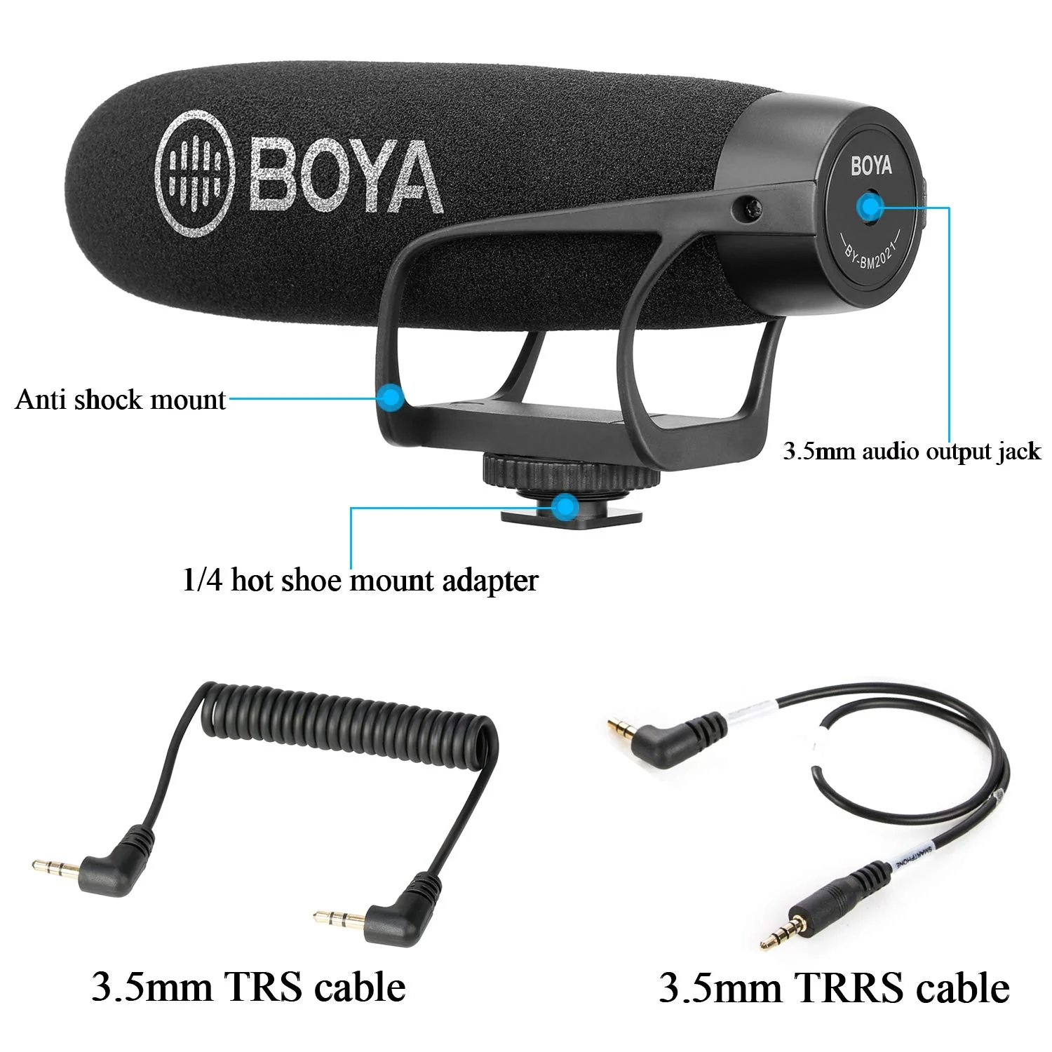 BOYA SUPER-CARDIOID SHOTGUN MICROPHONE BY-BM2021 - Image 2