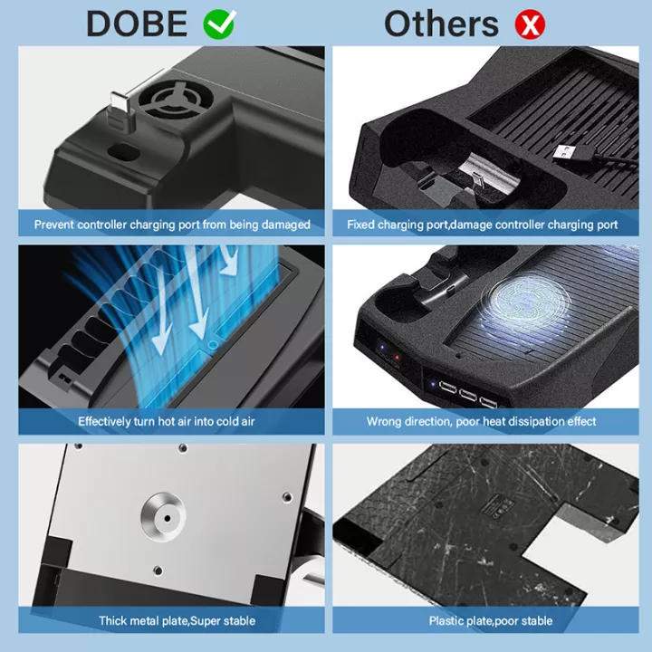 DOBE MULTIFUNCTIONAL COOLING STAND FOR PS5 - Image 6