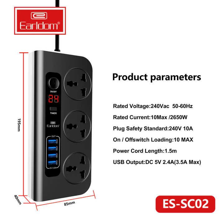 EARLDOME MULTI FUNCTIONAL SOCKETS - Image 2