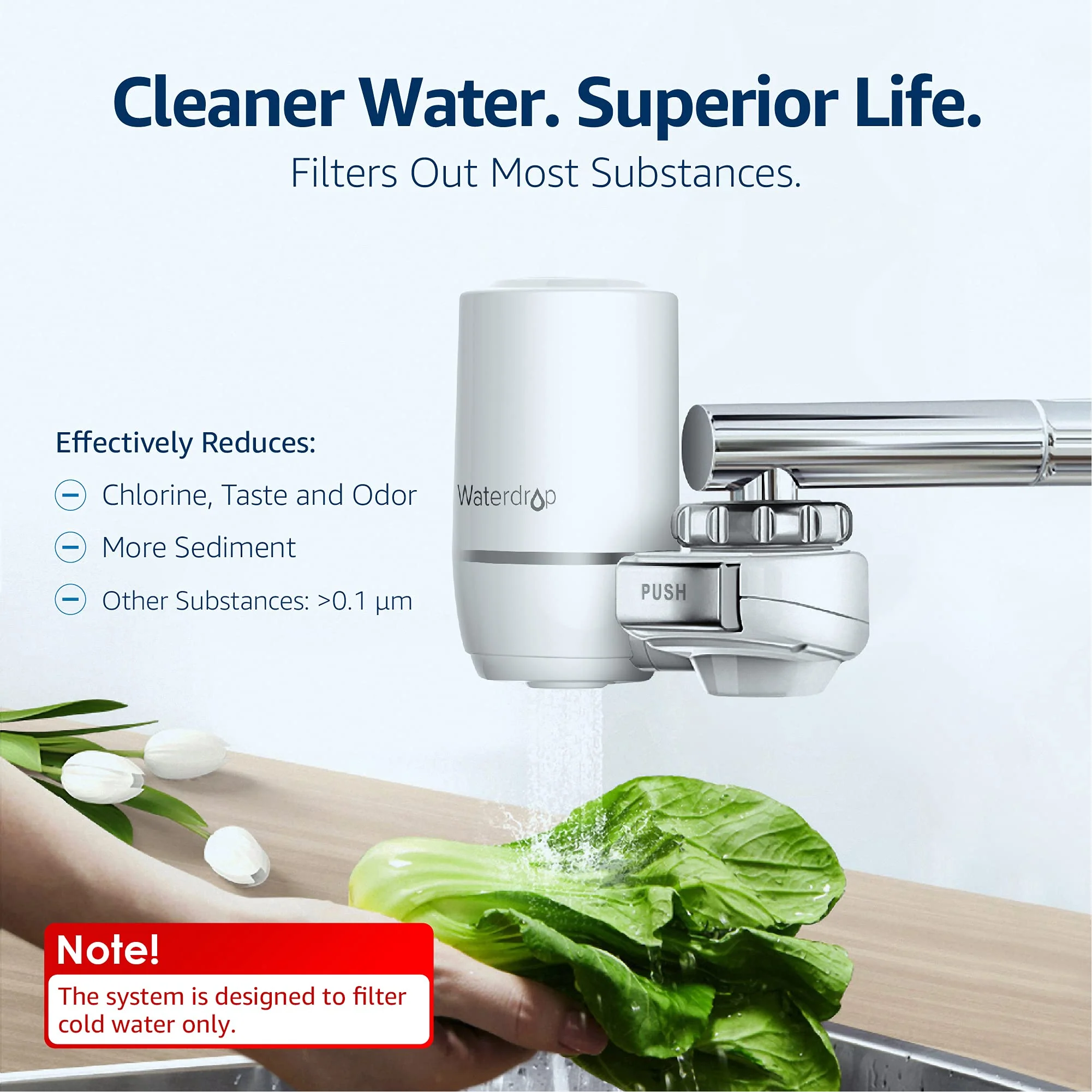 FAUCET WATER PURIFIER REPLACEABLE ULTRAFILTRATION - Image 2