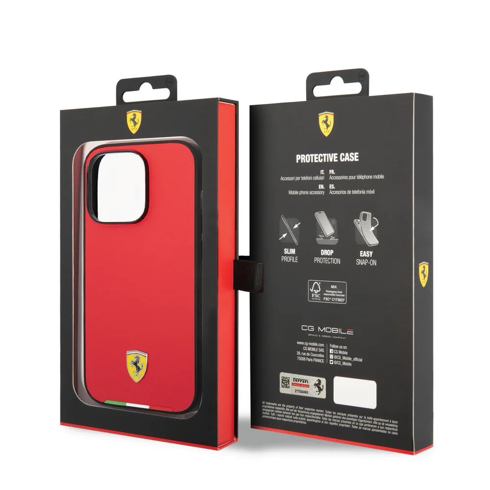 FERRARI COVER WITH ITALIAN FLAG FOR IPHONE 14 - Image 8