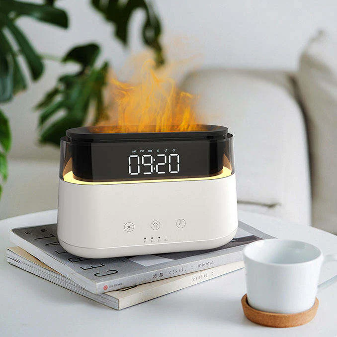 FLAME AROMA DIFFUSER WITH CLOCK - Image 2