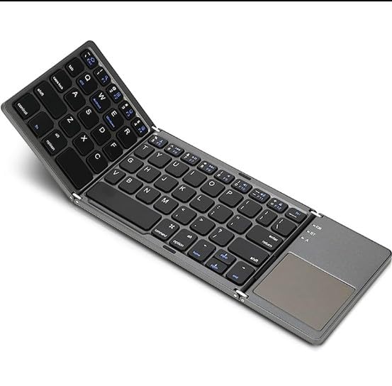 FOLDABLE BLUETOOTH KEYBOARD WITH TOUCHPAD B033 - Image 3