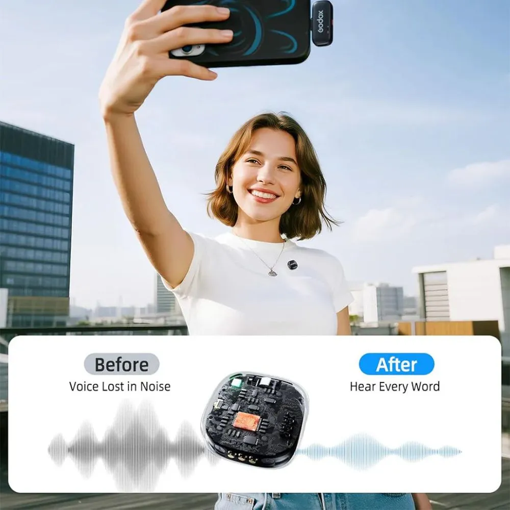 Godox C01 Wireless microphone usb-c kit 2 - Image 3