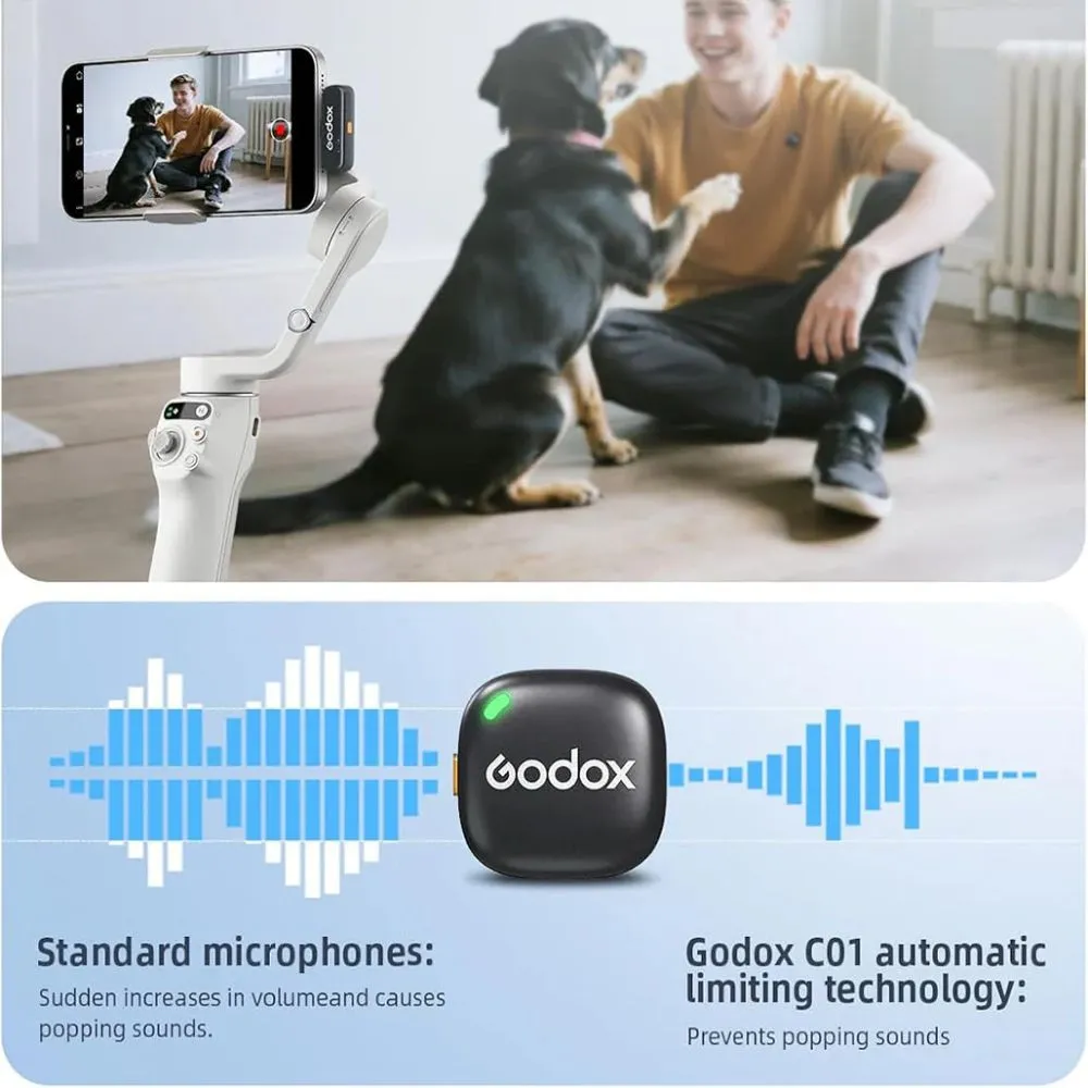 Godox C01 Wireless microphone usb-c kit 2 - Image 4