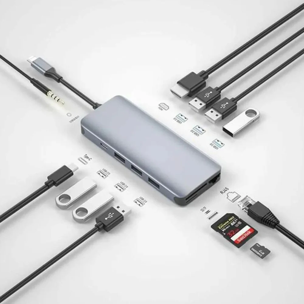 GREEN LION 12 IN 1 MULTI-FUNCTIONAL USB-C HUB - Image 2