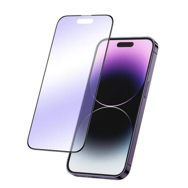 Green lion 9h purple protection matte iphone 14 series - Image 2