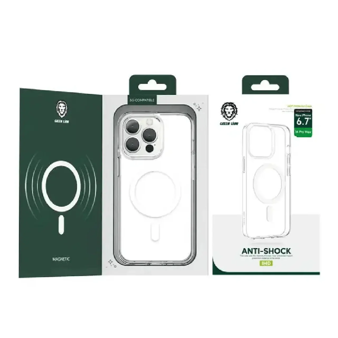 GREEN LION ANTI-SHOCK IMD CLEAR MAGSAFE COVER IPHONE - Image 10