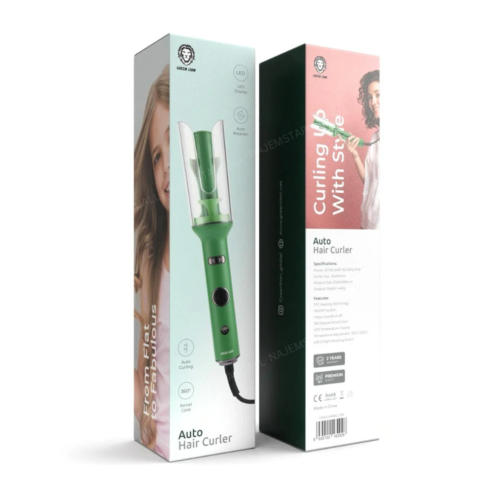 Green Lion Auto Hair Curler with style new one 37w - Image 2