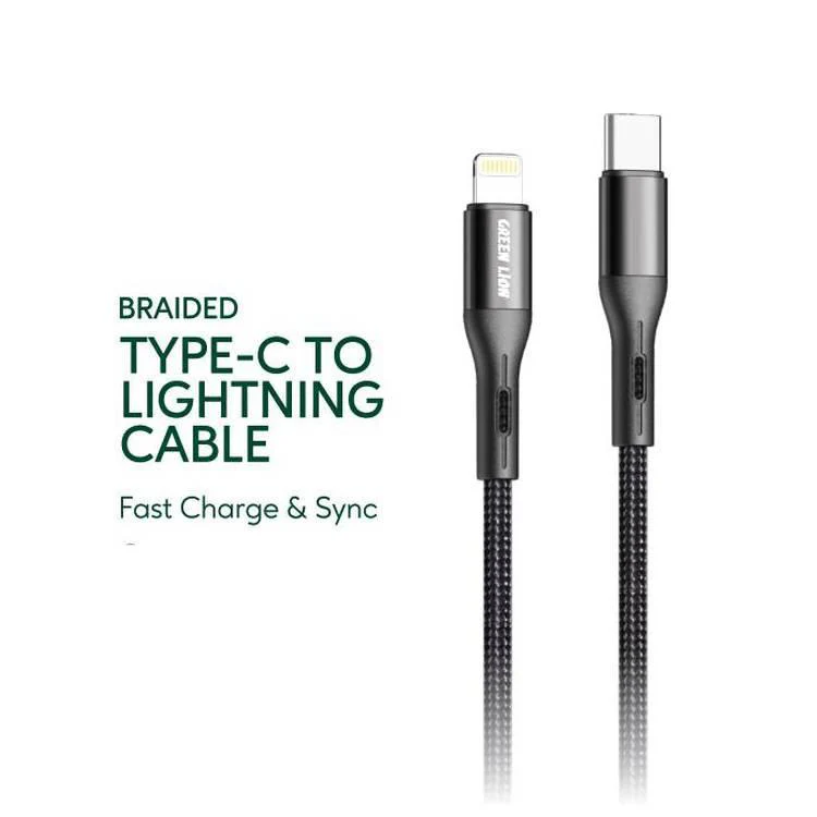 GREEN LION BRAIDED TYPE-C TO LIGHTNING CABLE 1.2 - Image 2