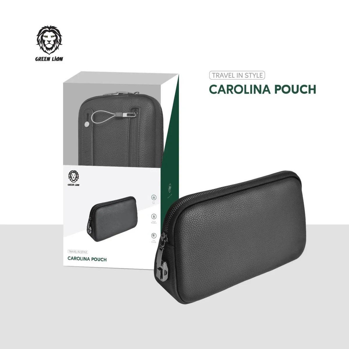 GREEN LION CAROLINA POUCH LEATHER