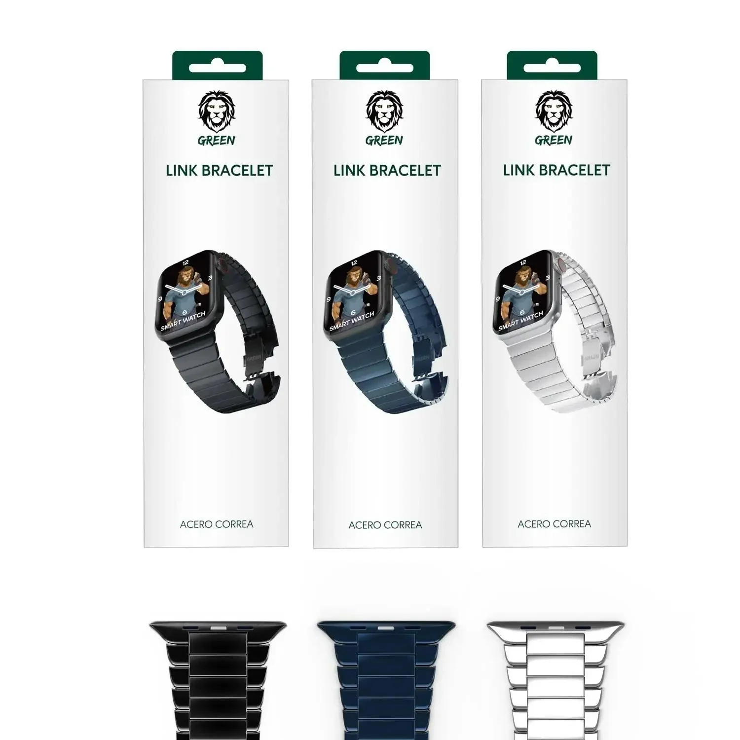 green lion apple watch bands (trail ,leather, link ) - Image 10