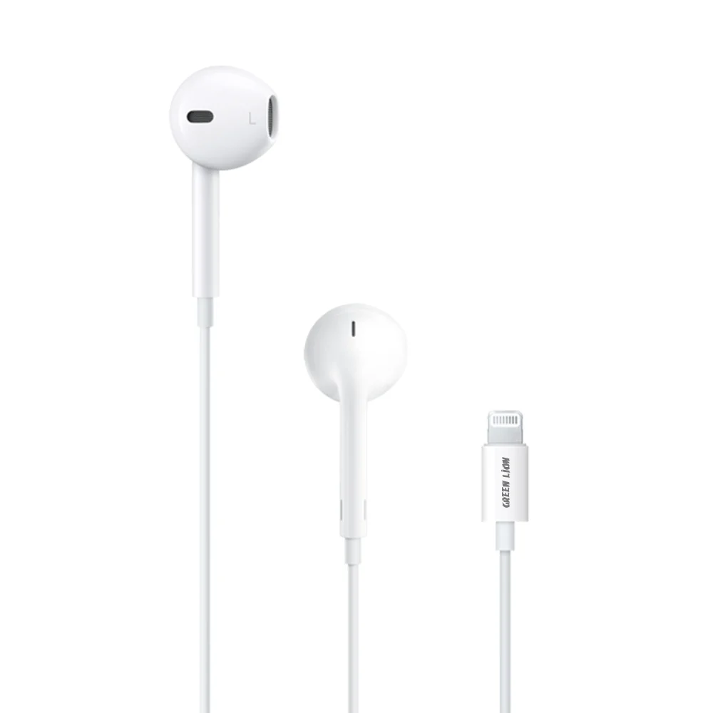 GREEN LION STEREO EARPHONES FOR IPHONE 13