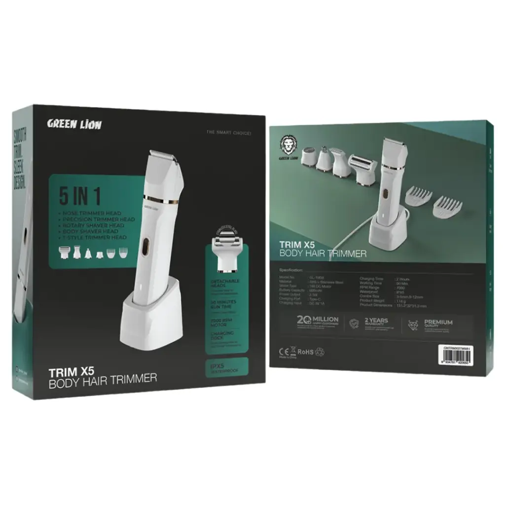 GREEN LION TRIMMER 5 IN 1 BODY HAIR TRIMMER - Image 2