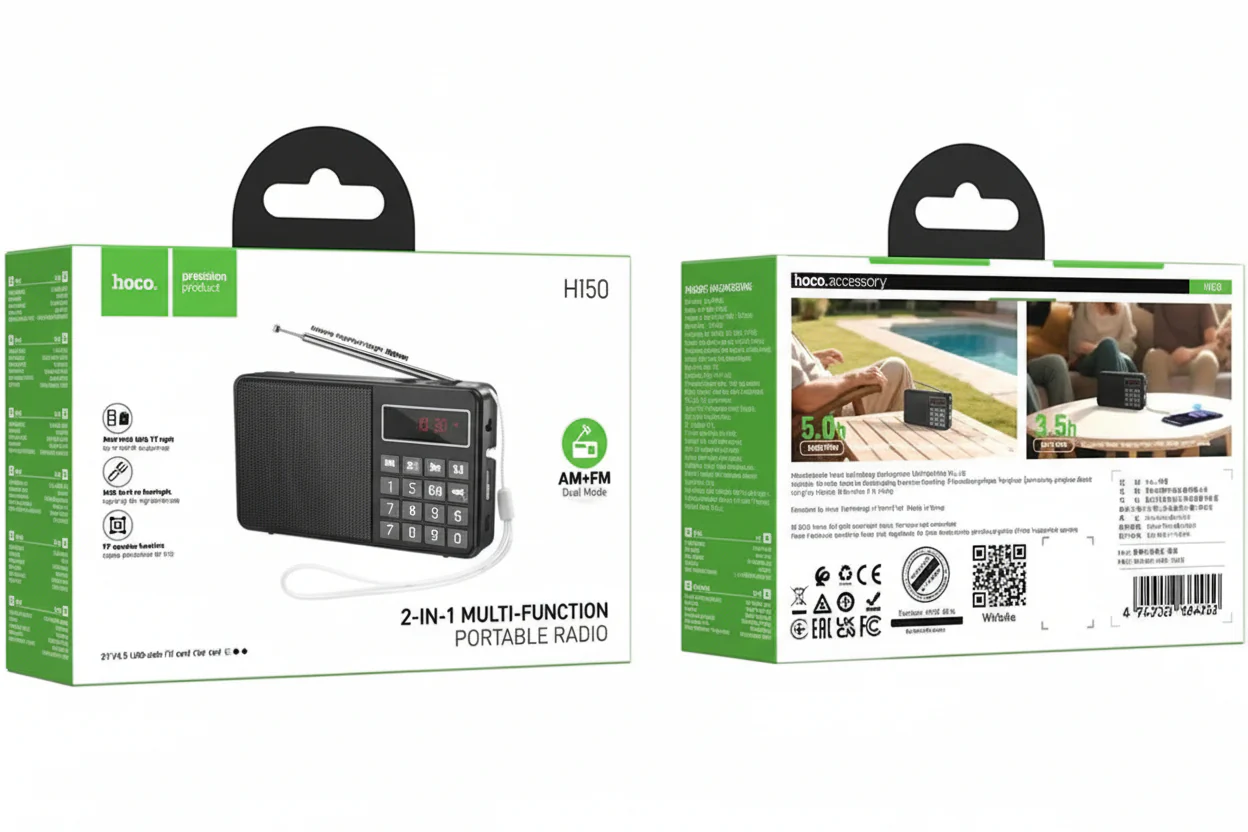 HOCO 2-IN-1 MULTI-FUNCTION PORTABLE RADIO HI50 - Image 4