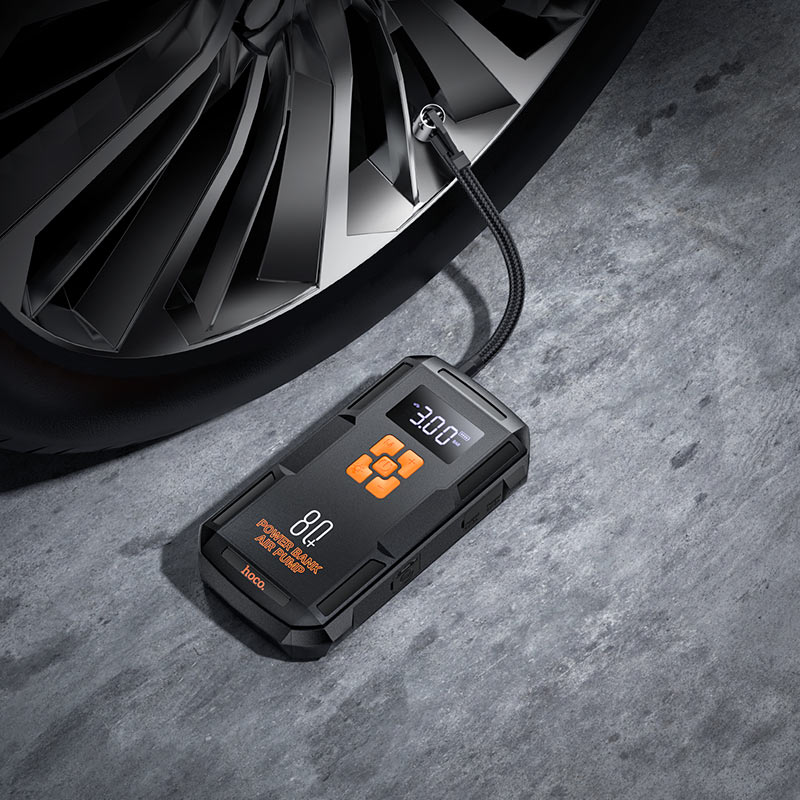 HOCO 3-IN-1 PORTABLE SMART JUMP STARTER & AIR PUMP & LIGHT QS4 - Image 2