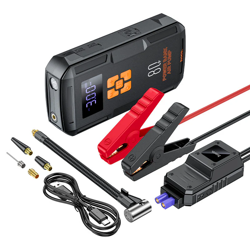 HOCO 3-IN-1 PORTABLE SMART JUMP STARTER & AIR PUMP & LIGHT QS4 - Image 7