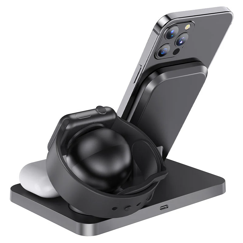 HOCO 3-in-1 wireless fast charger cw33 - Image 2