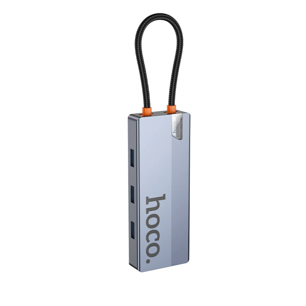 HOCO 5-IN-1 CONVERTER USB-C TO USB-A 3.0×3 + HDTV +PD HB50 - Image 5