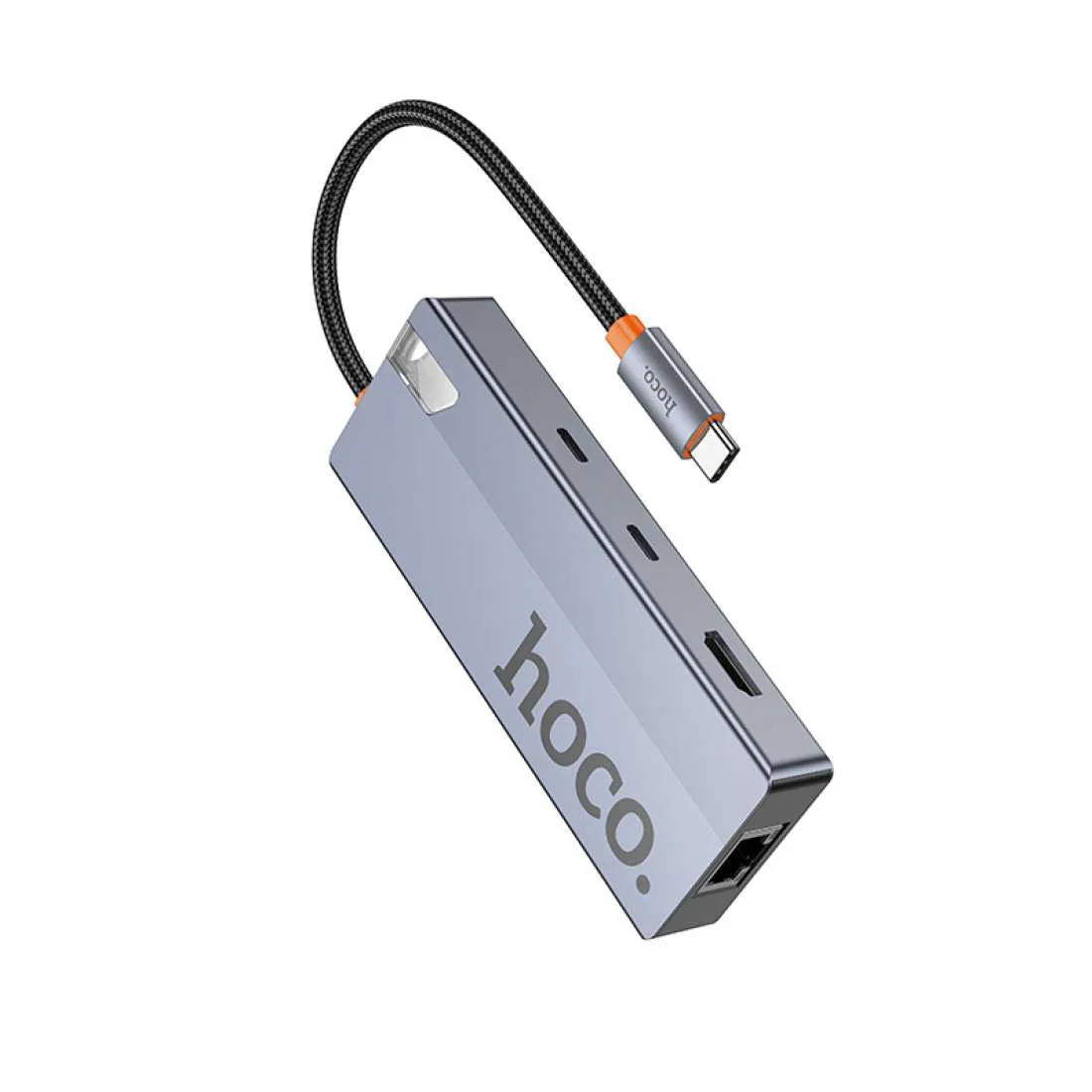 HOCO 8-IN-1 CONVERTER USB-C TO USB-A 3.0×2 + HDTV + PD + USB-C 3.0 + RJ45+ SD + TF HB52 - Image 9