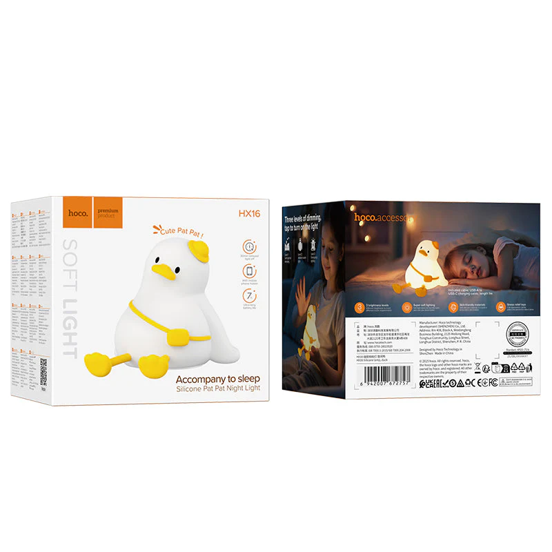 HOCO ACCOMPANY TO SLEEP SILICONE PAT PAT NIGHT LIGHT HX16 - Image 10