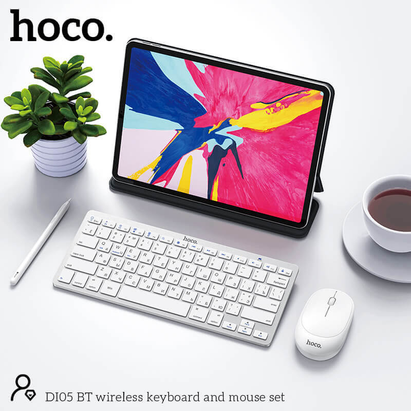 HOCO DI05 BT WIRELESS KEYBOARD SET BT 4.0 - Image 5