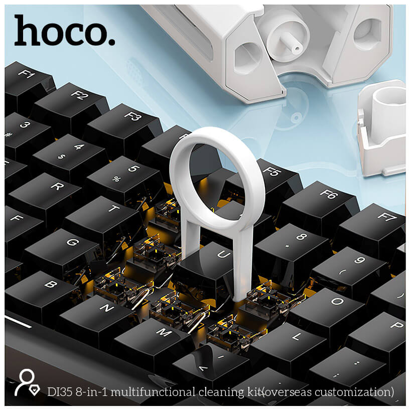 HOCO DI35 8 IN 1 MULTIFUNCTIONAL CLEANING KIT - Image 4