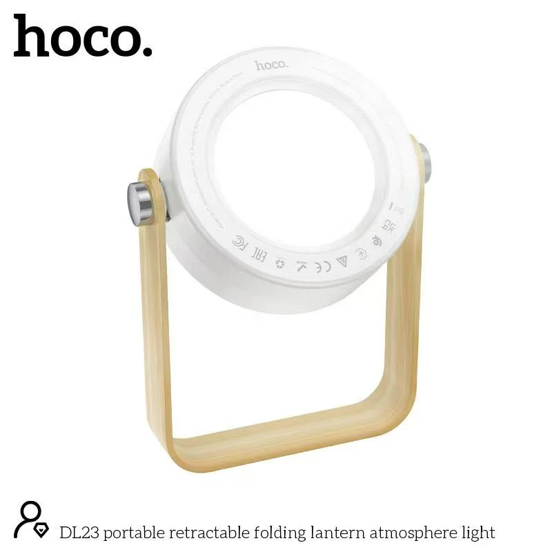 HOCO DL23 PORTABLE RETRACTABLE FOLDING LANTERN ATMOSPHERE LIGHT - Image 3