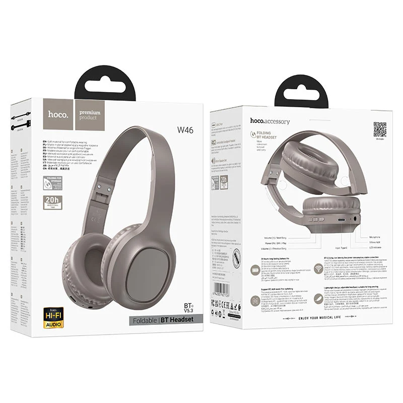 HOCO FOLDABLE BT HEADSET W46 - Image 11