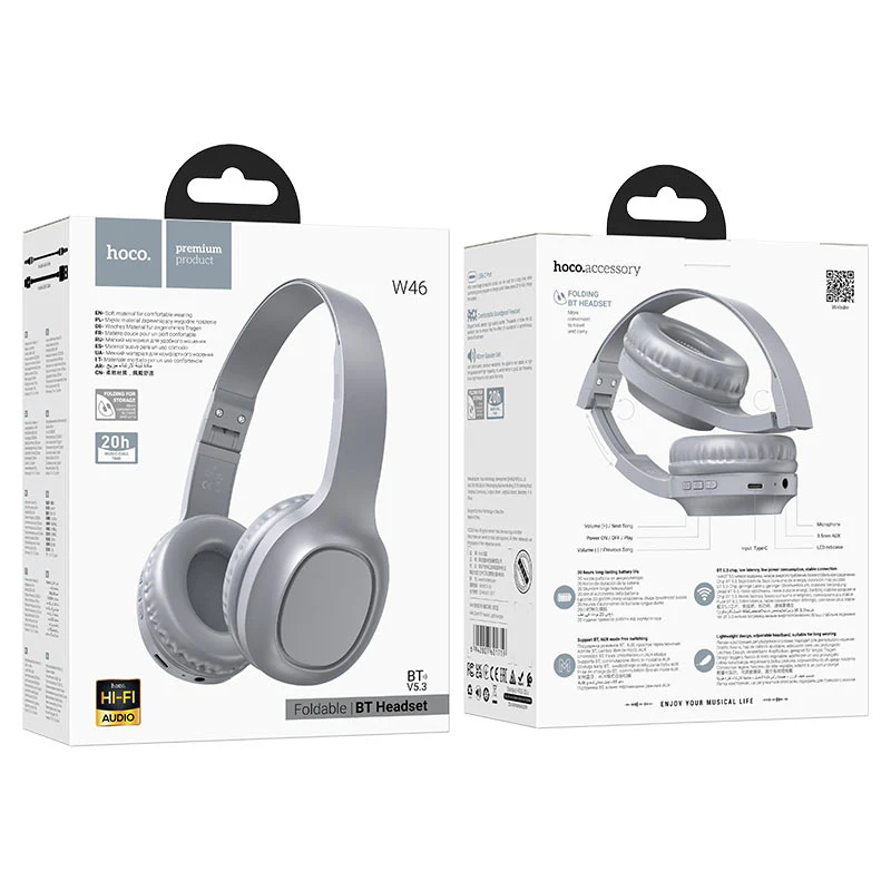 HOCO FOLDABLE BT HEADSET W46 - Image 12