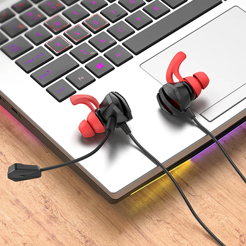 HOCO GAMING WIRE CONTROL EARPHONES WITH MIC M105 - Image 6