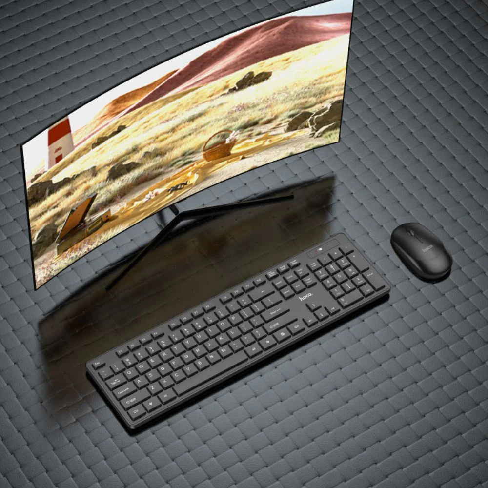 Hoco Gm17 wireless keyboard and mouse set - Image 5
