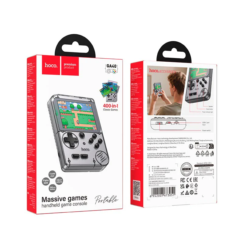 HOCO HANDHELD GAME CONSOLE MASSIVE GAMES GA40 - Image 2