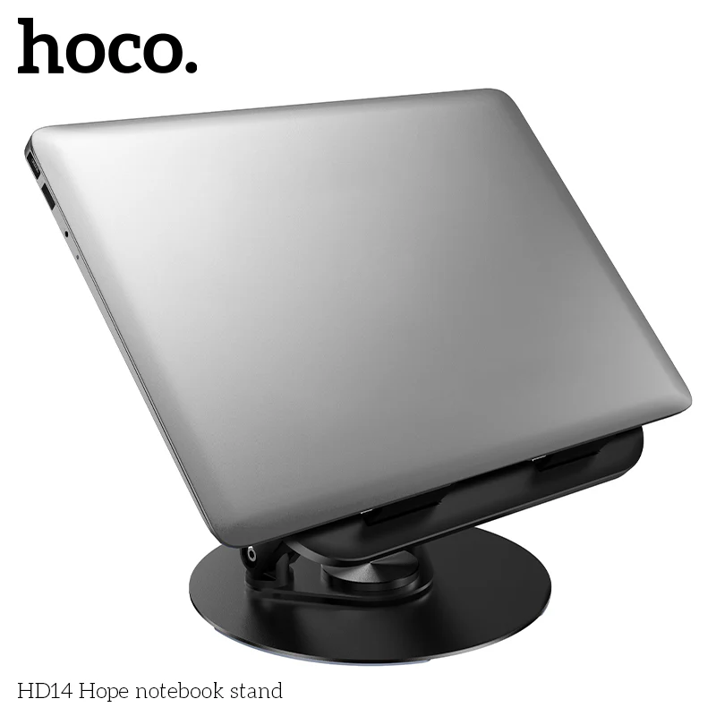 HOCO METAL BASE DESKTOP STAND FOLDABLE & PORTABLE FOR LAPTOPS & TABLETS HD14 - Image 3